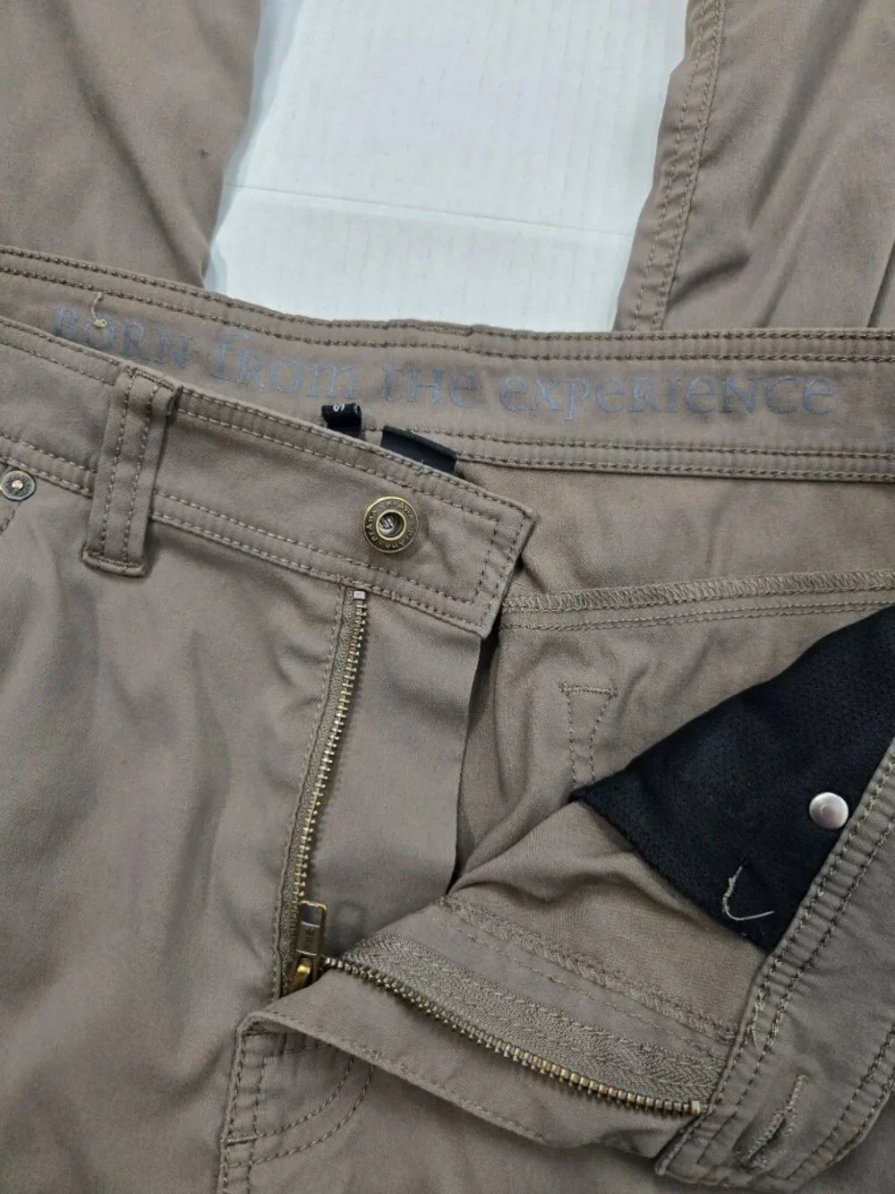 Prana Pants Men's Brion Slim Fit Stretch Hiking Pants Brown UPF FLAW